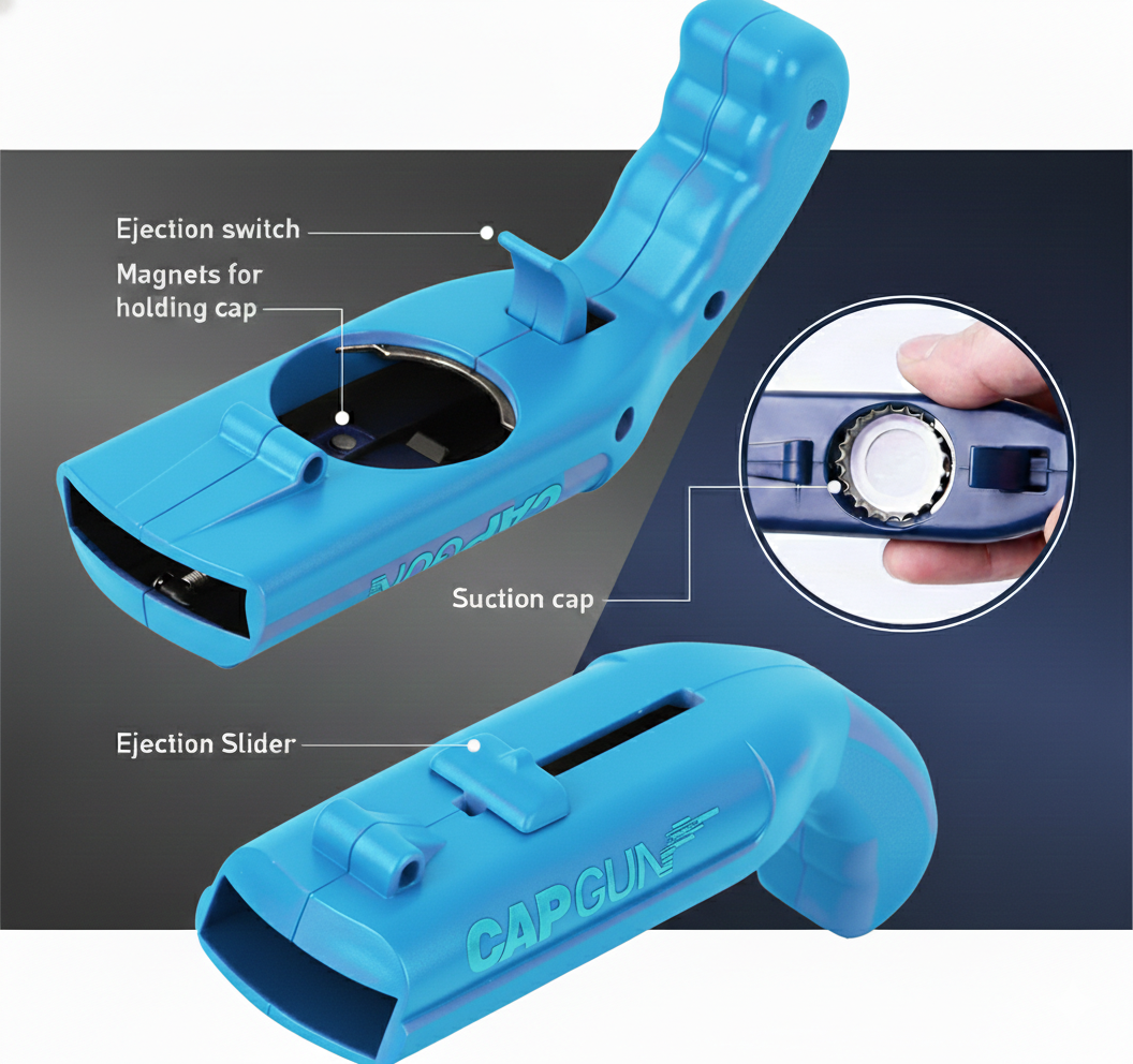 Pop-Action Bottle Opener (Blue)