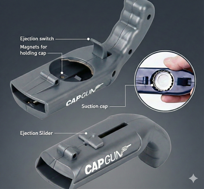 Pop-Action Bottle Opener (Gray)