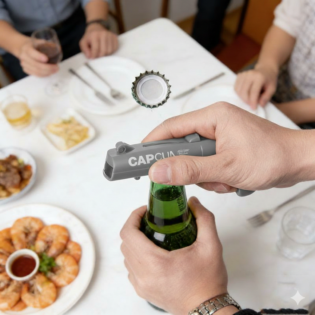 Pop-Action Bottle Opener (Gray)
